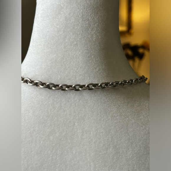 NWOT Premier Designs Necklace Chunky Chain Balinese Style Pendent Black Stone - Picture 8 of 8